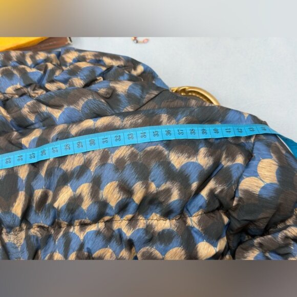 🆕 CAVALLI CLASS 🧿 Blue Spotted Down Filled Puffer Jacket, Sz IT44 US 8 - Picture 16 of 16